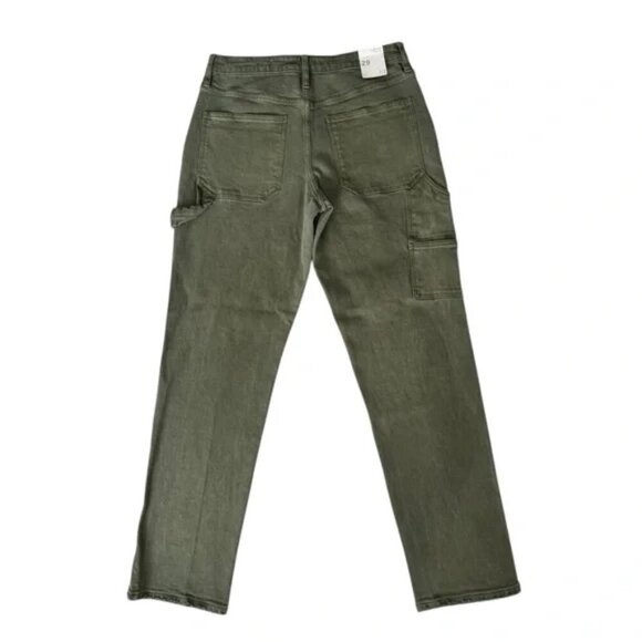 Seven7 7.7 Olive Green Carpenter Mid-Rise Jeans size 29 - Picture 7 of 10